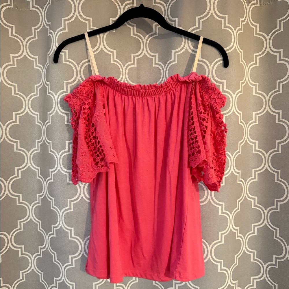 Lilly Pulitzer Pink Off-Shoulder Women's Top